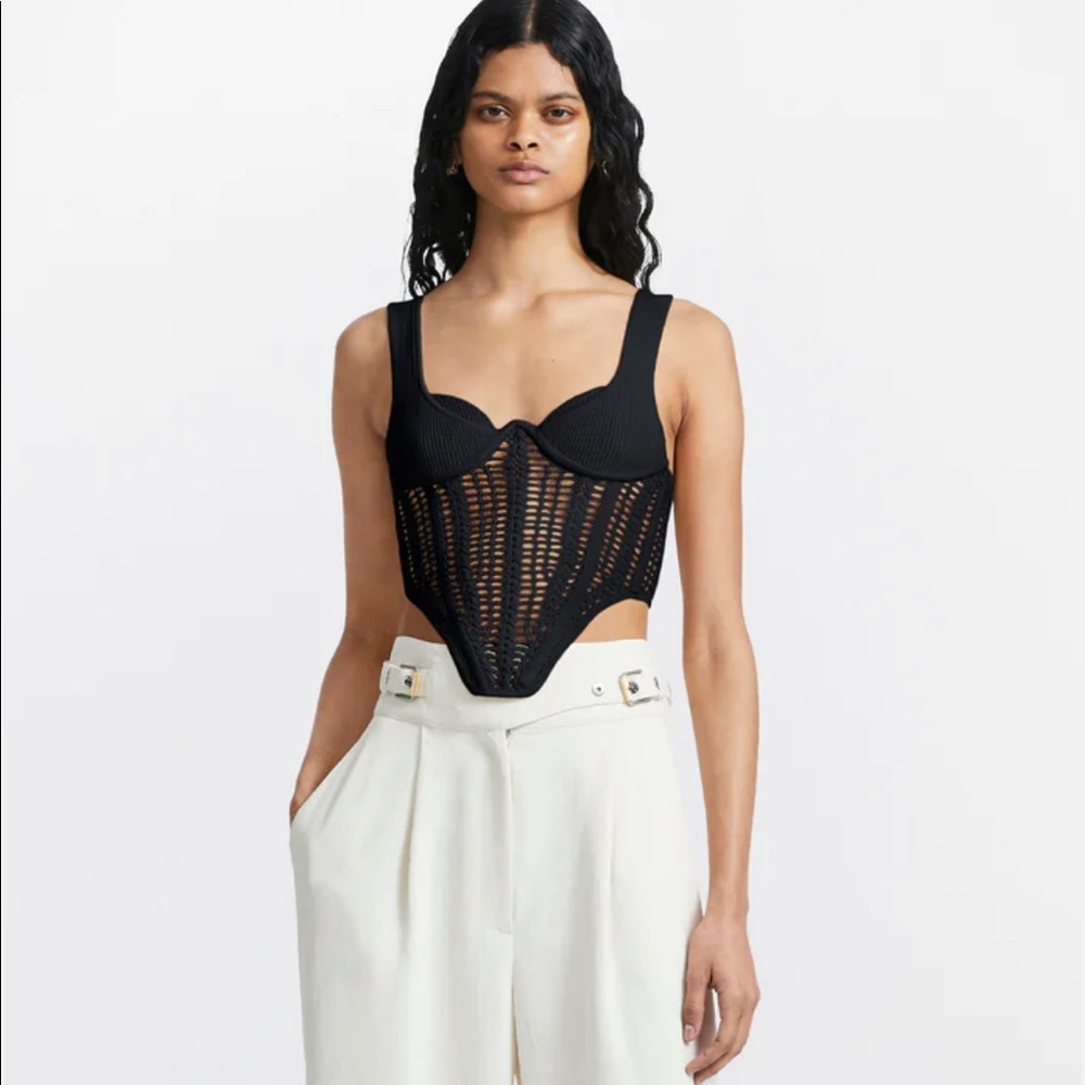 Dion Lee Crochet Corset Black XS - Picture 5 of 5